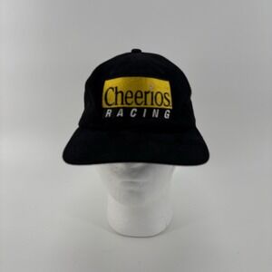 Cheerios Racing Ball Cap Hat Black Adjustable One Size Fits Most